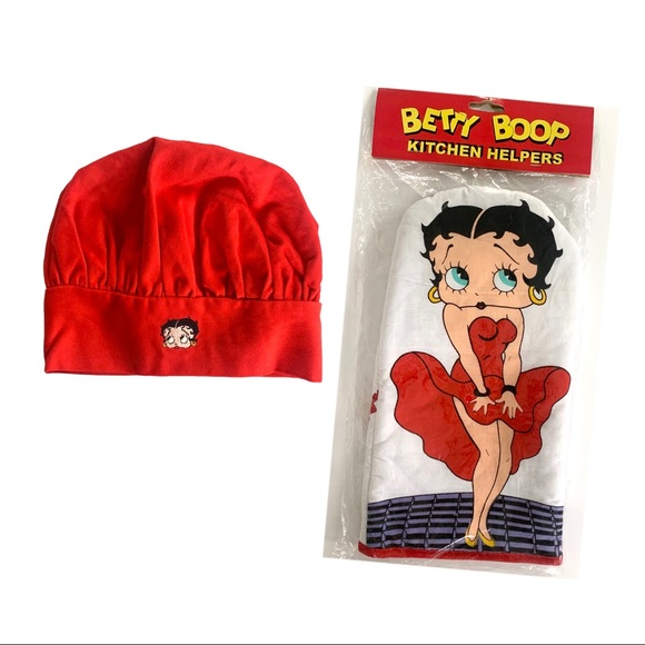 Betty Boop chef’s hat and oven mitt - Picture 1 of 4